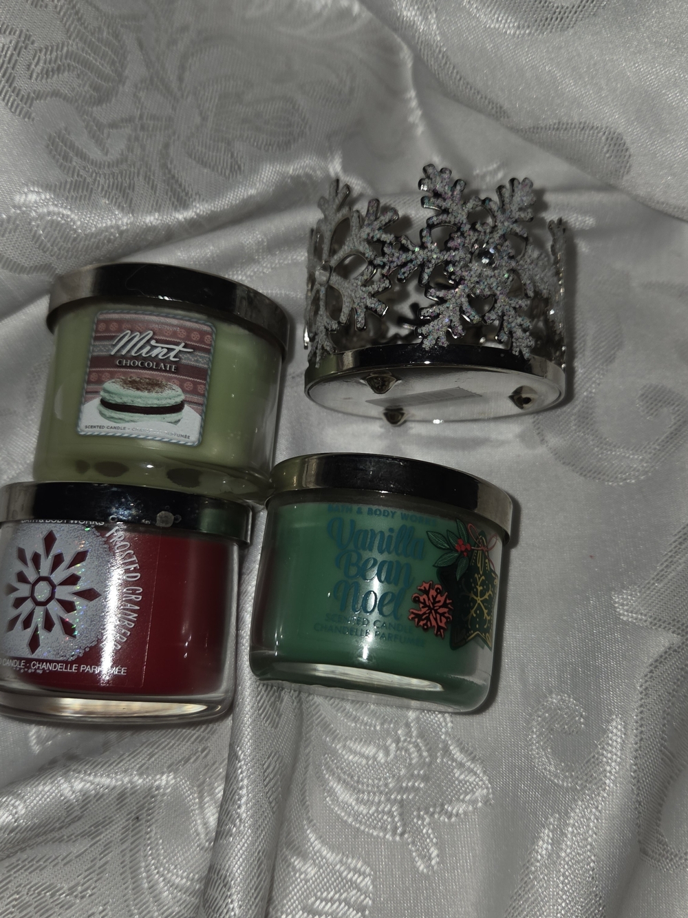 Bath & Body Works Mini Jar Candle (Set) With Holder